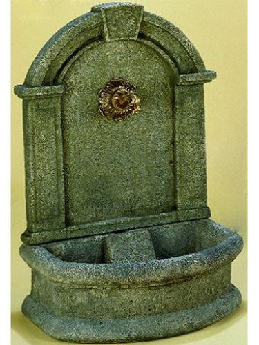 Umbra Wall Cast Stone Outdoor Garden Fountain Tiered Fountain Fountain Tuscan